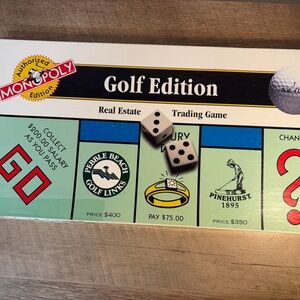 1996 USAOPOLY Monopoly Golf Edition Board Game